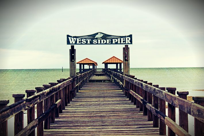 west side pier straight ahead